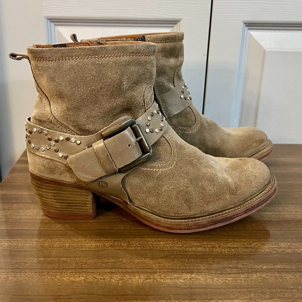 Josef Seibel Toni Tan Studded Ankle Boots